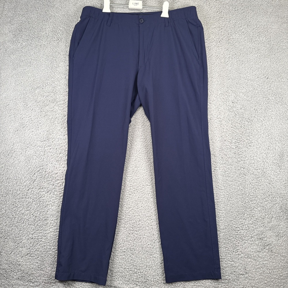Under Armour Match Play Pants Men's 38x32 Blue Golf Performance Straight Stretch